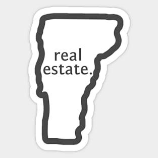 Vermont State Real Estate Sticker